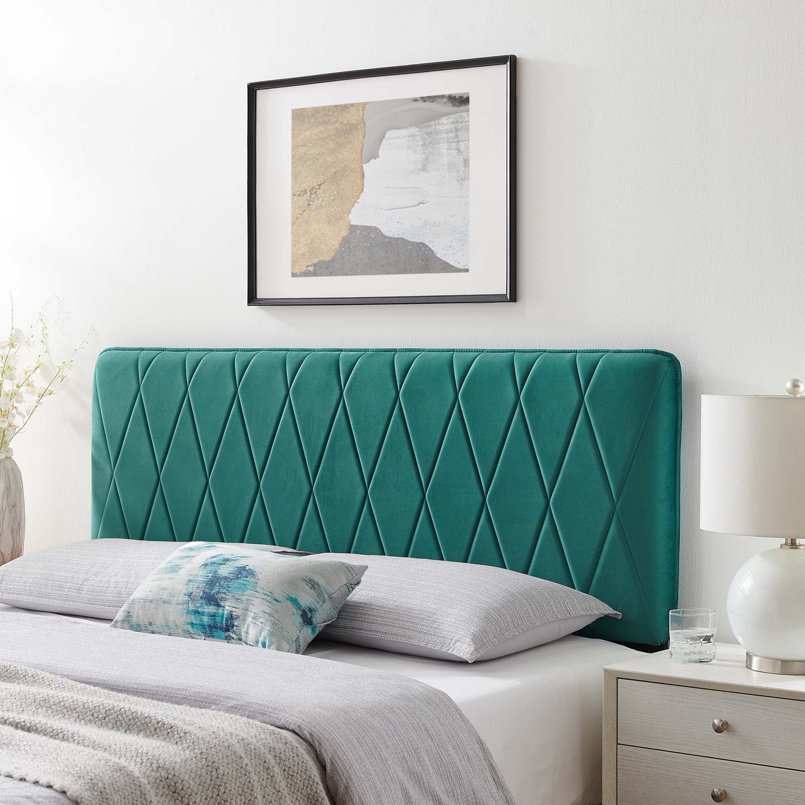 Modway Leila Performance Velvet Full/Queen Headboard | Headboards | Modishstore-23