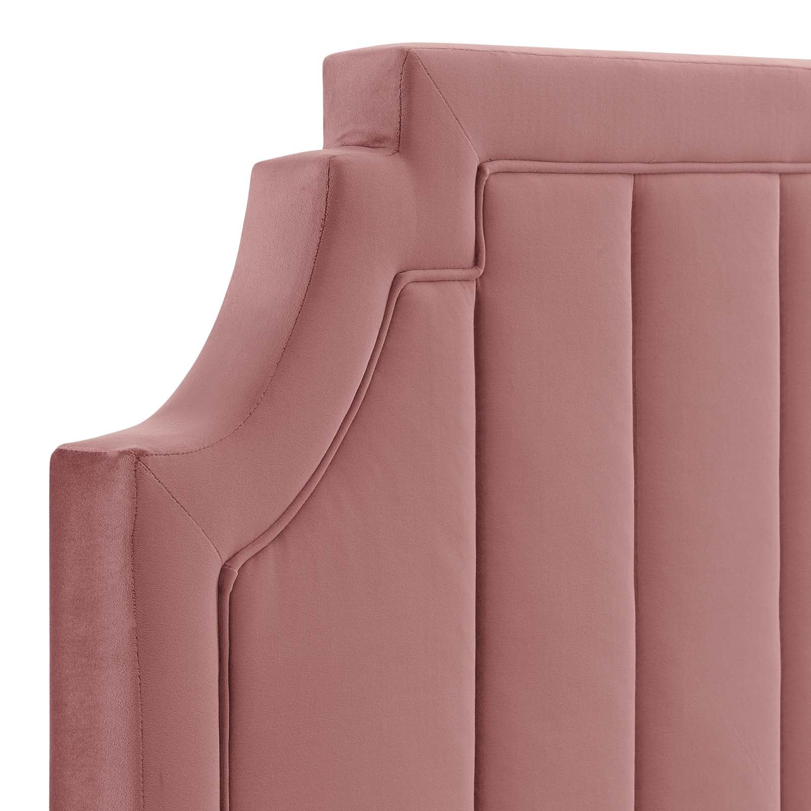 Alyona Channel Tufted Performance Velvet Twin Headboard By Modway | Headboards | 
