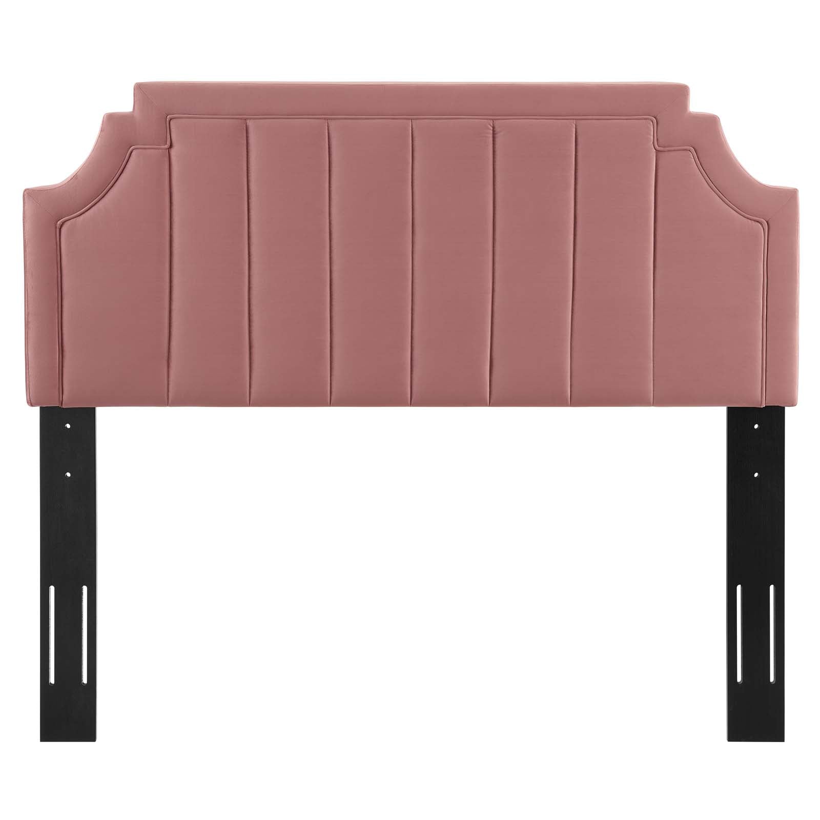 Alyona Channel Tufted Performance Velvet Full/Queen Headboard By Modway | Headboards | 