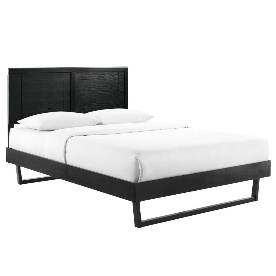 Modway Marlee Queen Wood Platform Bed With Angular Frame | Beds | Modishstore-2