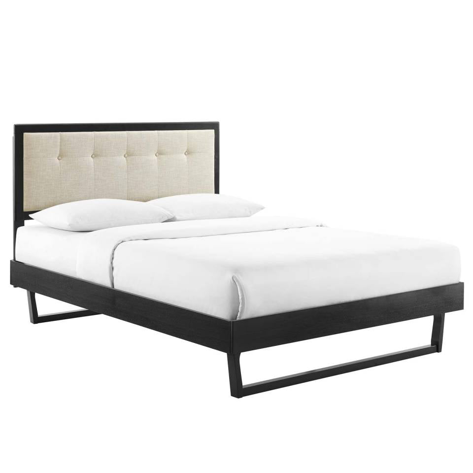 Modway Willow Queen Wood Platform Bed With Angular Frame | Beds | Modishstore-2