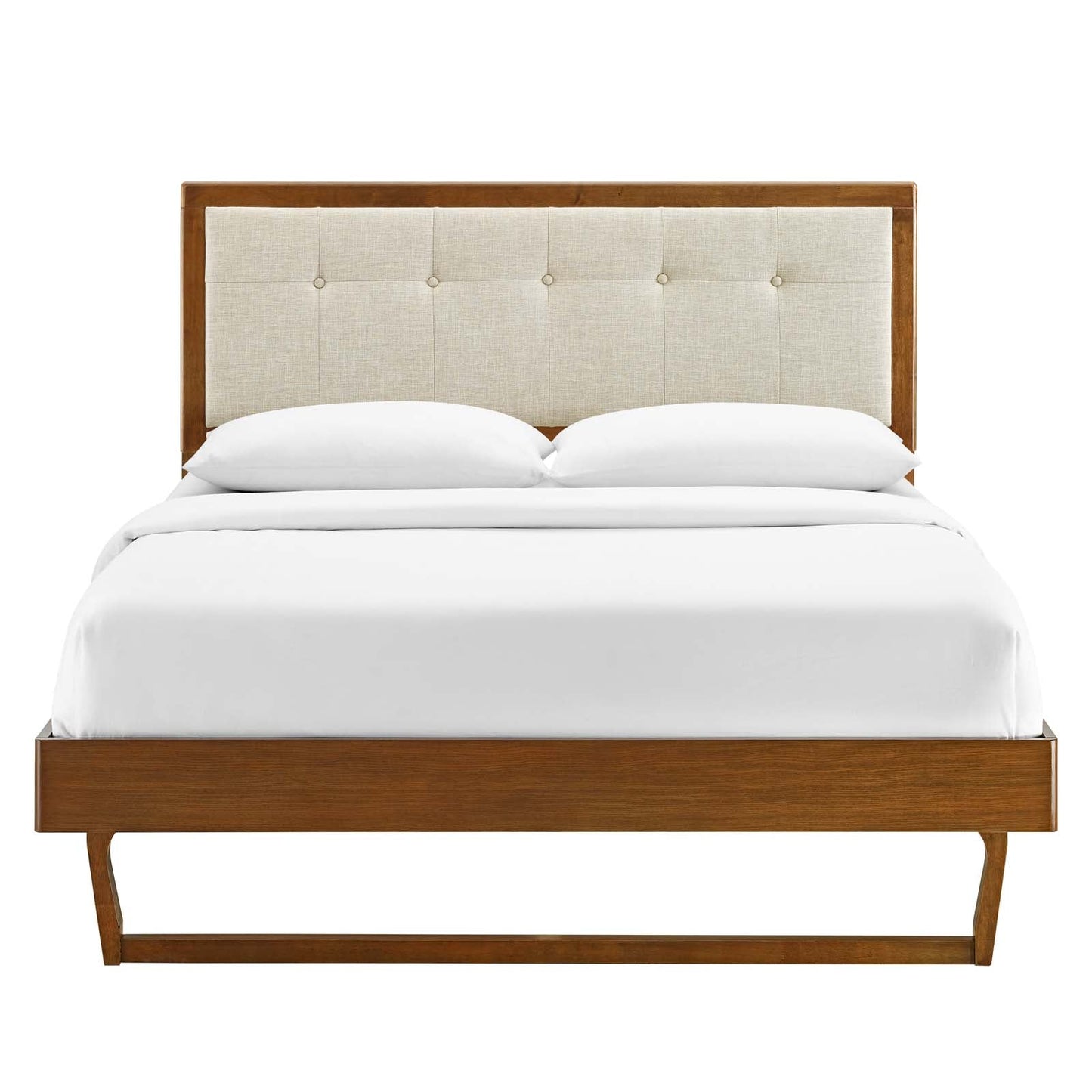 Modway Willow Queen Wood Platform Bed With Angular Frame | Beds | Modishstore-24