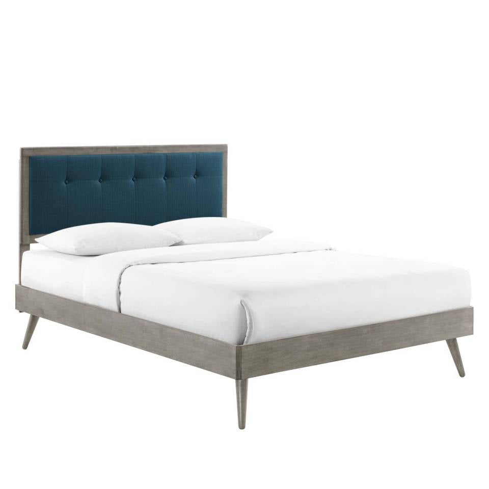 Modway Willow Queen Wood Platform Bed With Splayed Legs | Beds | Modishstore-13