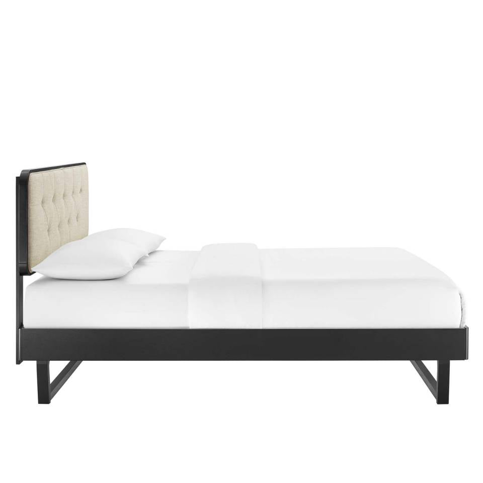 Modway Bridgette Queen Wood Platform Bed With Angular Frame | Beds | 