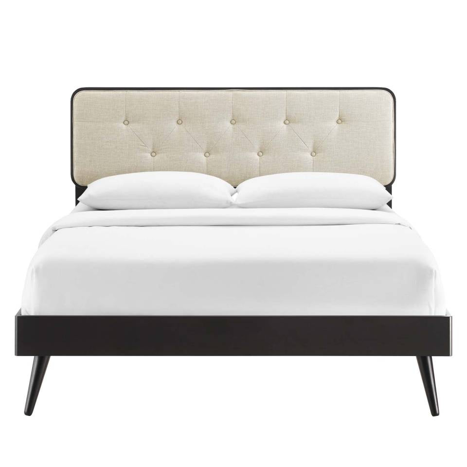 Modway Bridgette Queen Wood Platform Bed With Splayed Legs | Beds | 
