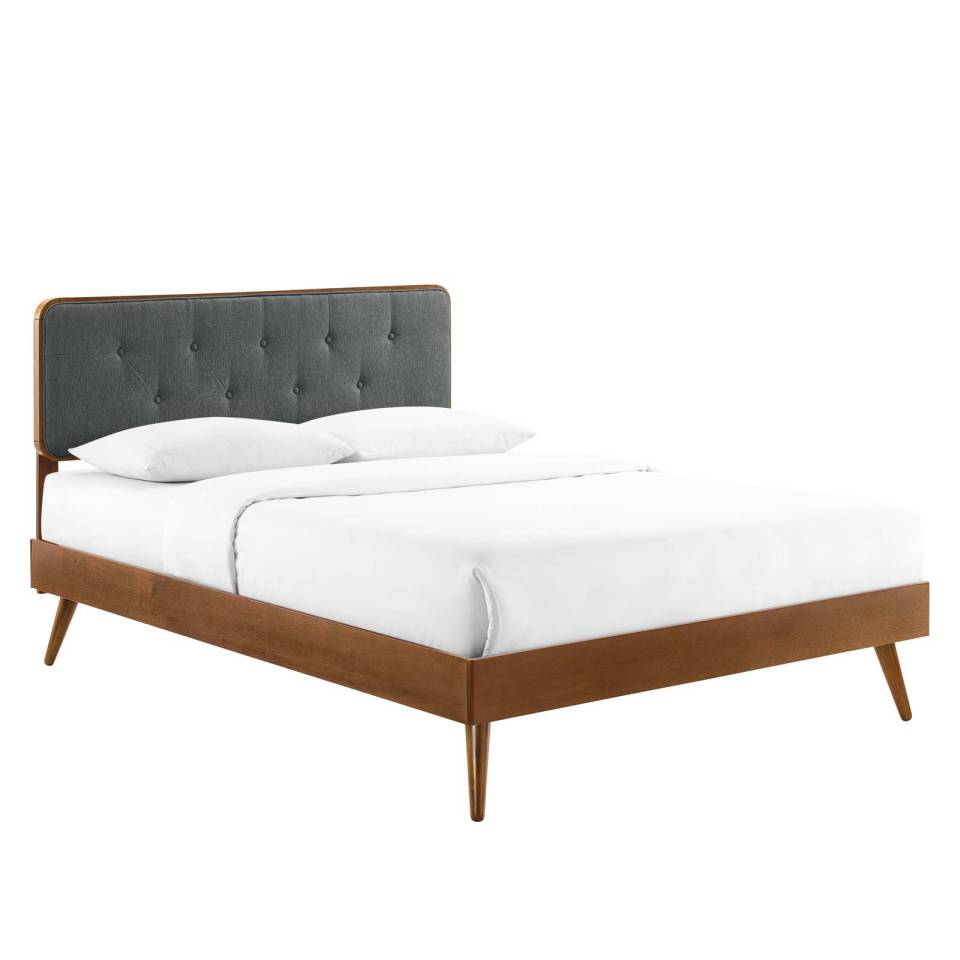 Modway Bridgette Queen Wood Platform Bed With Splayed Legs | Beds | 