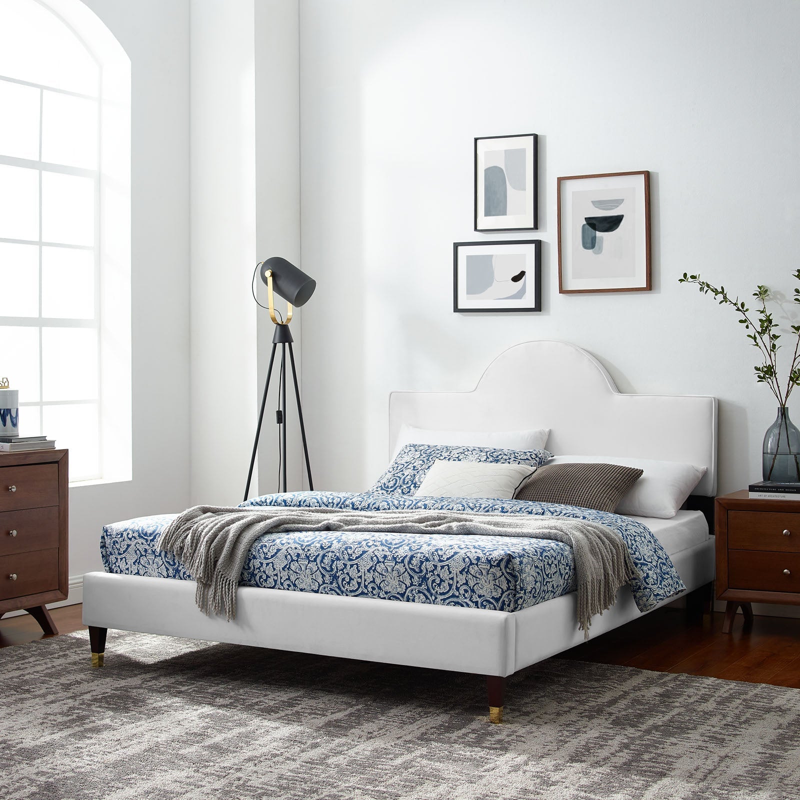 Aurora Performance Velvet Queen Bed By Modway | Beds | 