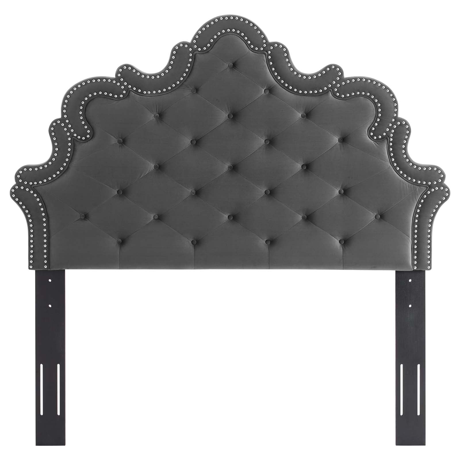 Arabella Button-Tufted Performance Velvet Twin Headboard By Modway | Headboards - 3