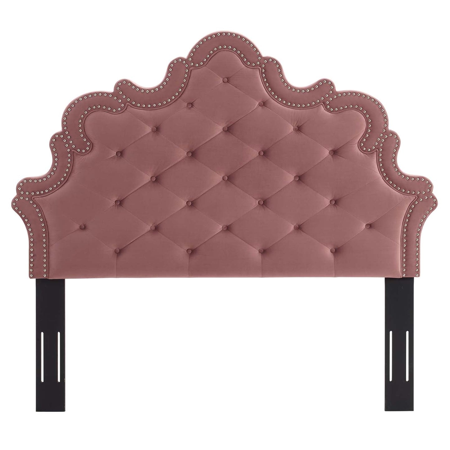 Arabella Button-Tufted Performance Velvet Full/Queen Headboard By Modway | Headboards - 12