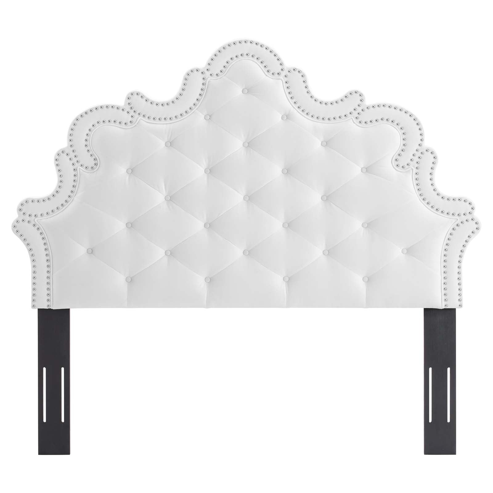 Arabella Button-Tufted Performance Velvet Full/Queen Headboard By Modway | Headboards - 28