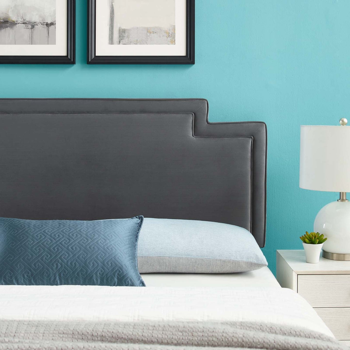 Transfix Performance Velvet Twin Headboard By Modway | Headboards | Modishstore - 8