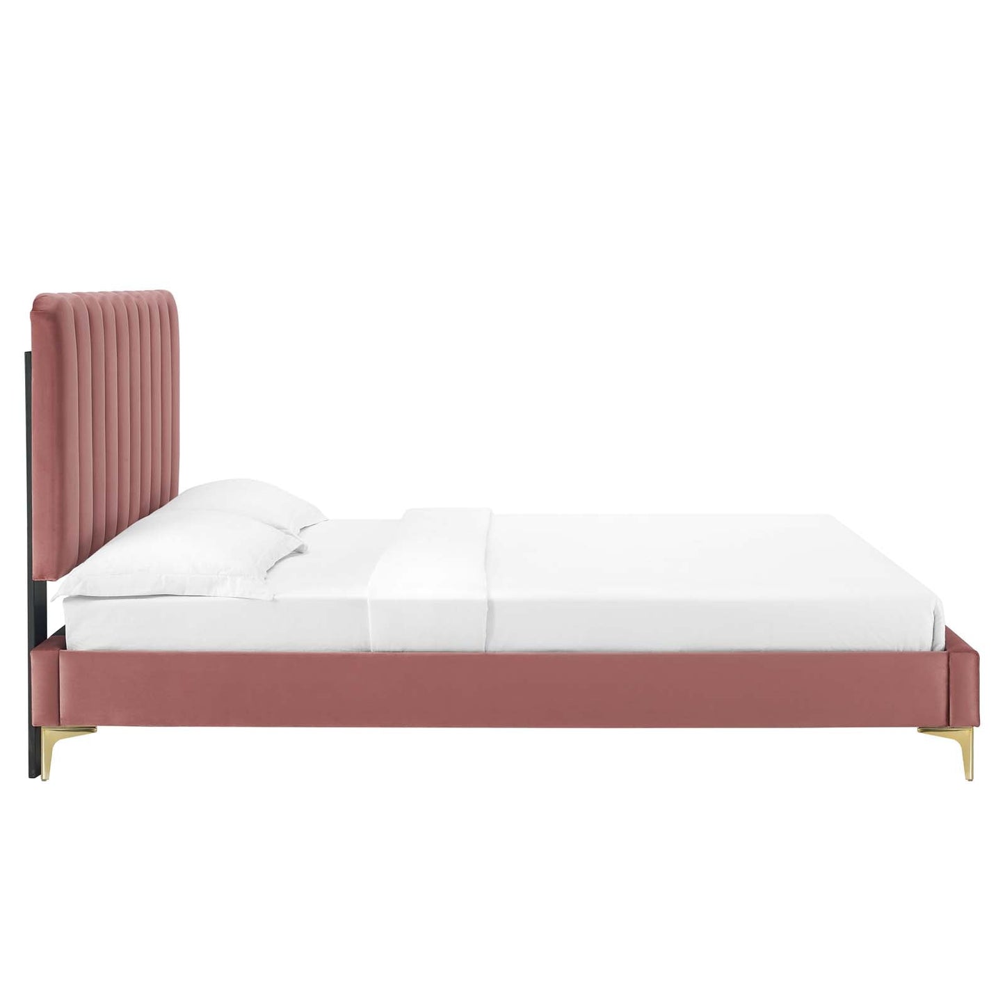 Reagan Queen Performance Velvet Platform Bed By Modway - MOD-6586 | Beds | Modishstore - 27
