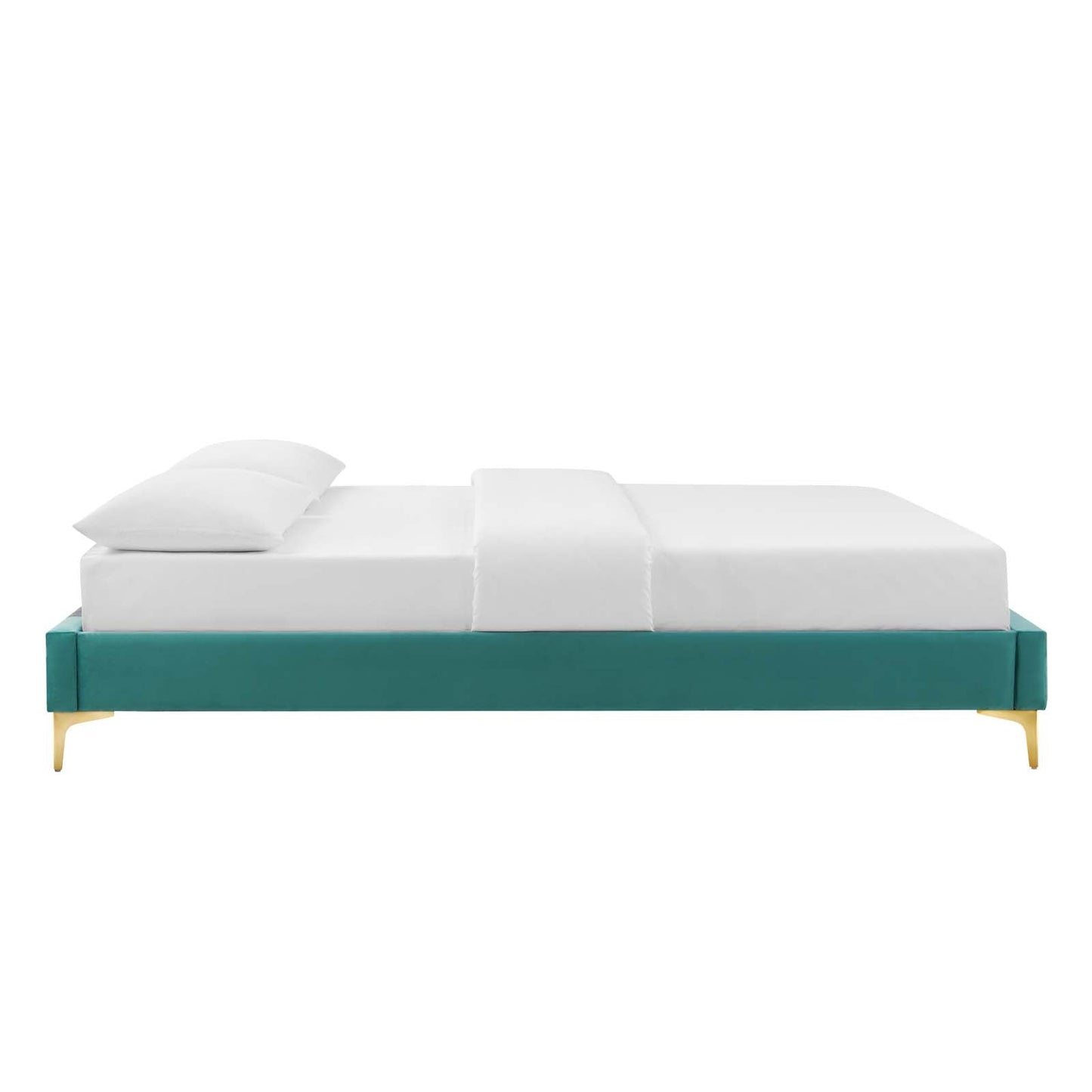 Reagan Queen Performance Velvet Platform Bed By Modway - MOD-6586 | Beds | Modishstore - 112