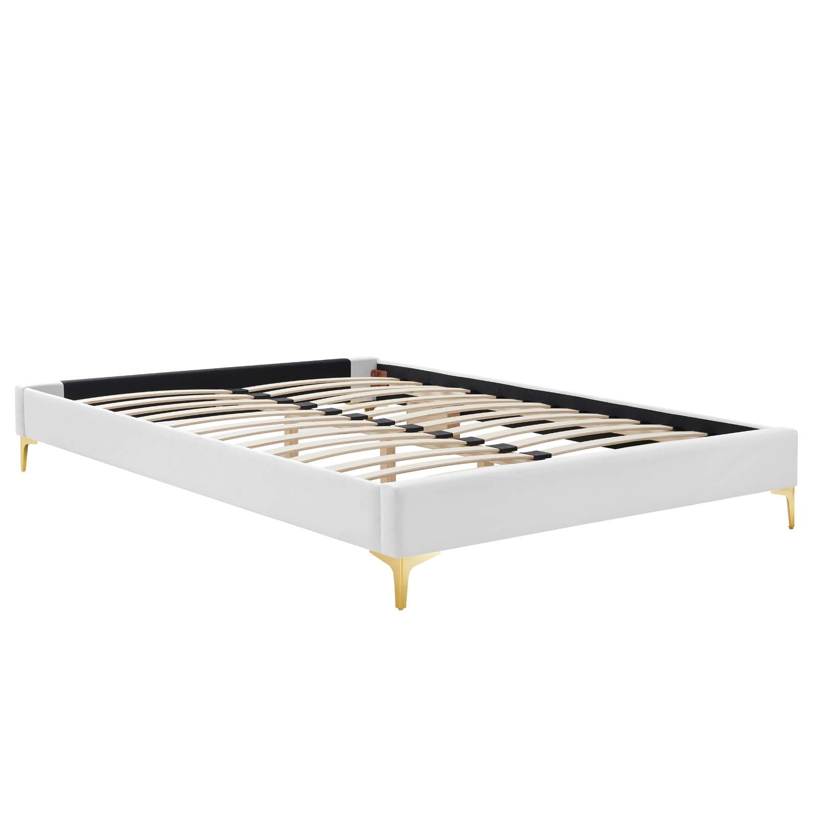 Reagan Queen Performance Velvet Platform Bed By Modway - MOD-6586 | Beds | Modishstore - 127