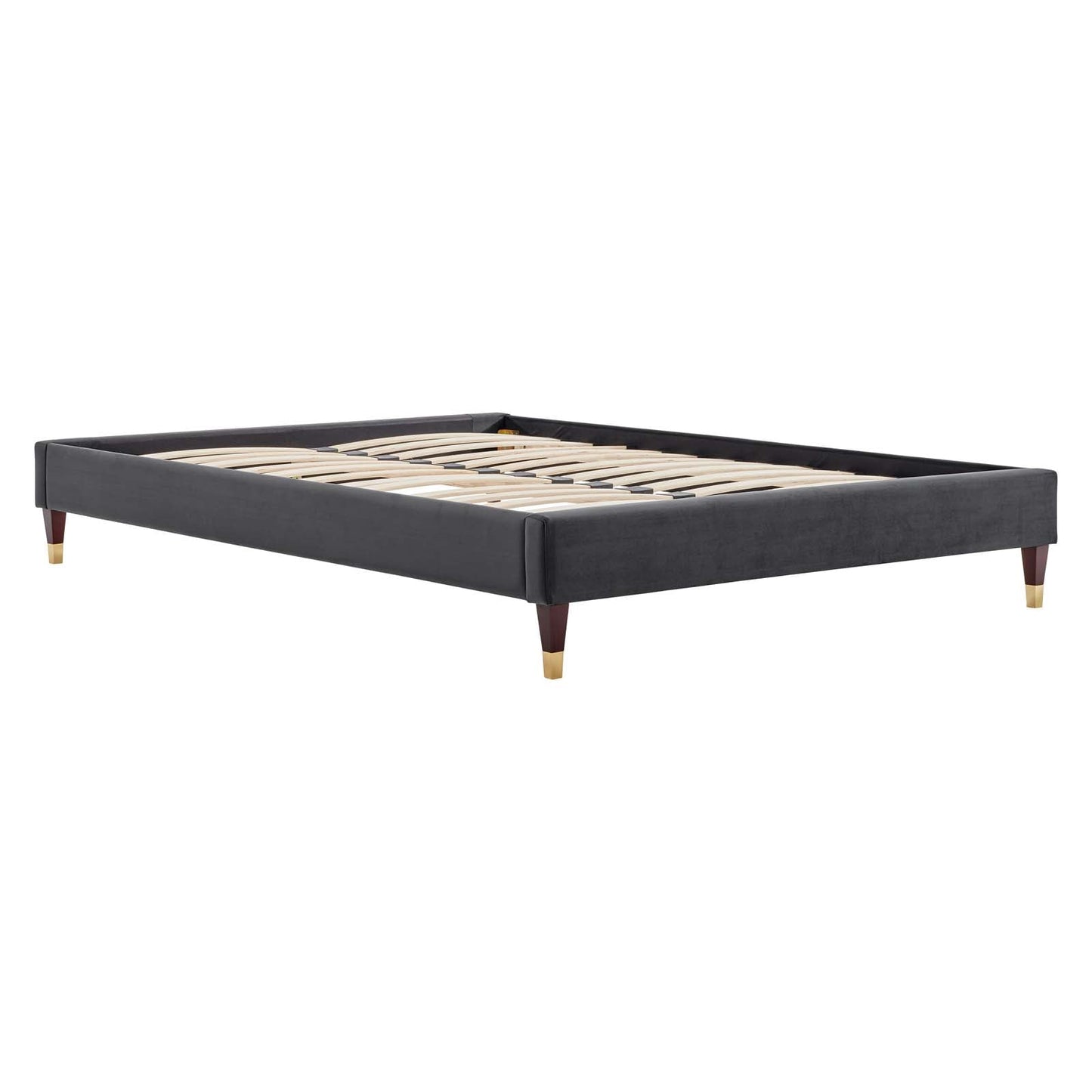 Reagan Queen Performance Velvet Platform Bed By Modway - MOD-6587 | Beds | Modishstore - 15