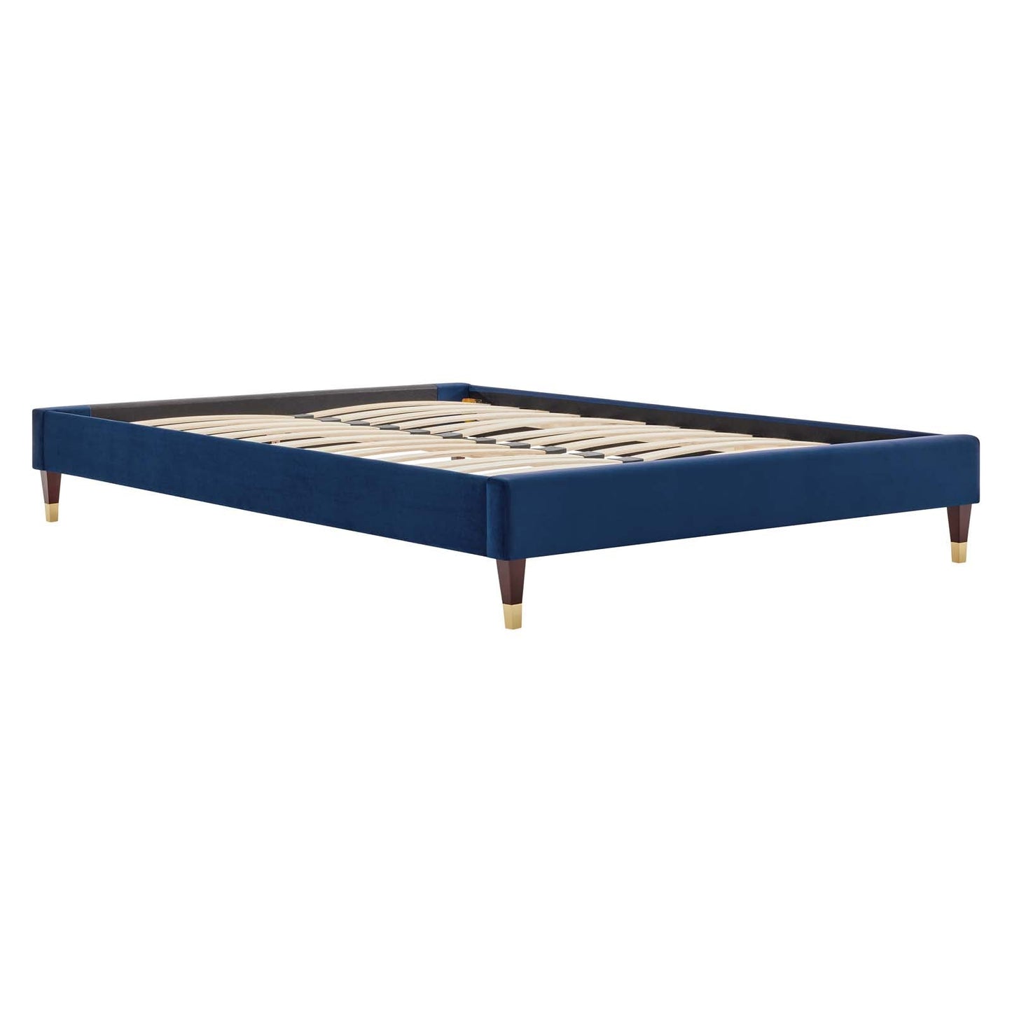 Reagan Queen Performance Velvet Platform Bed By Modway - MOD-6587 | Beds | Modishstore - 79