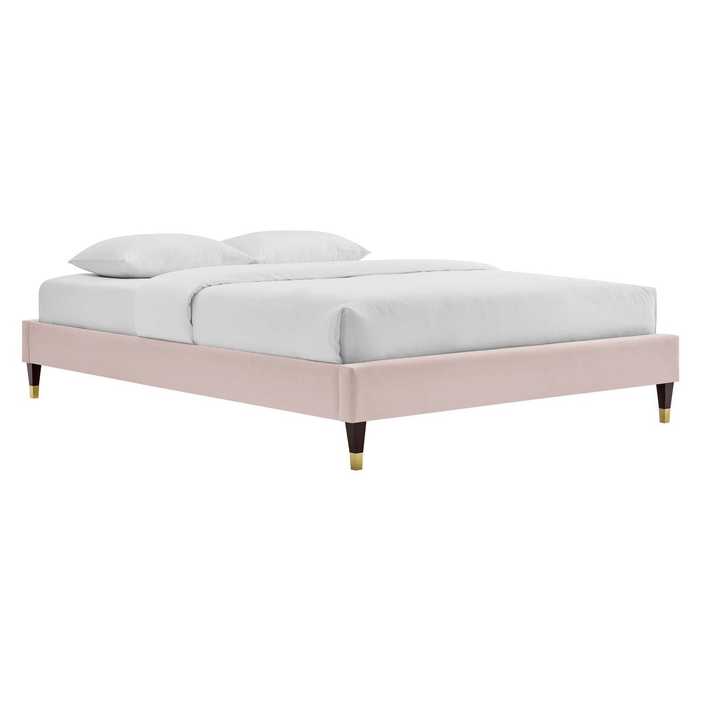 Reagan Queen Performance Velvet Platform Bed By Modway - MOD-6587 | Beds | Modishstore - 94