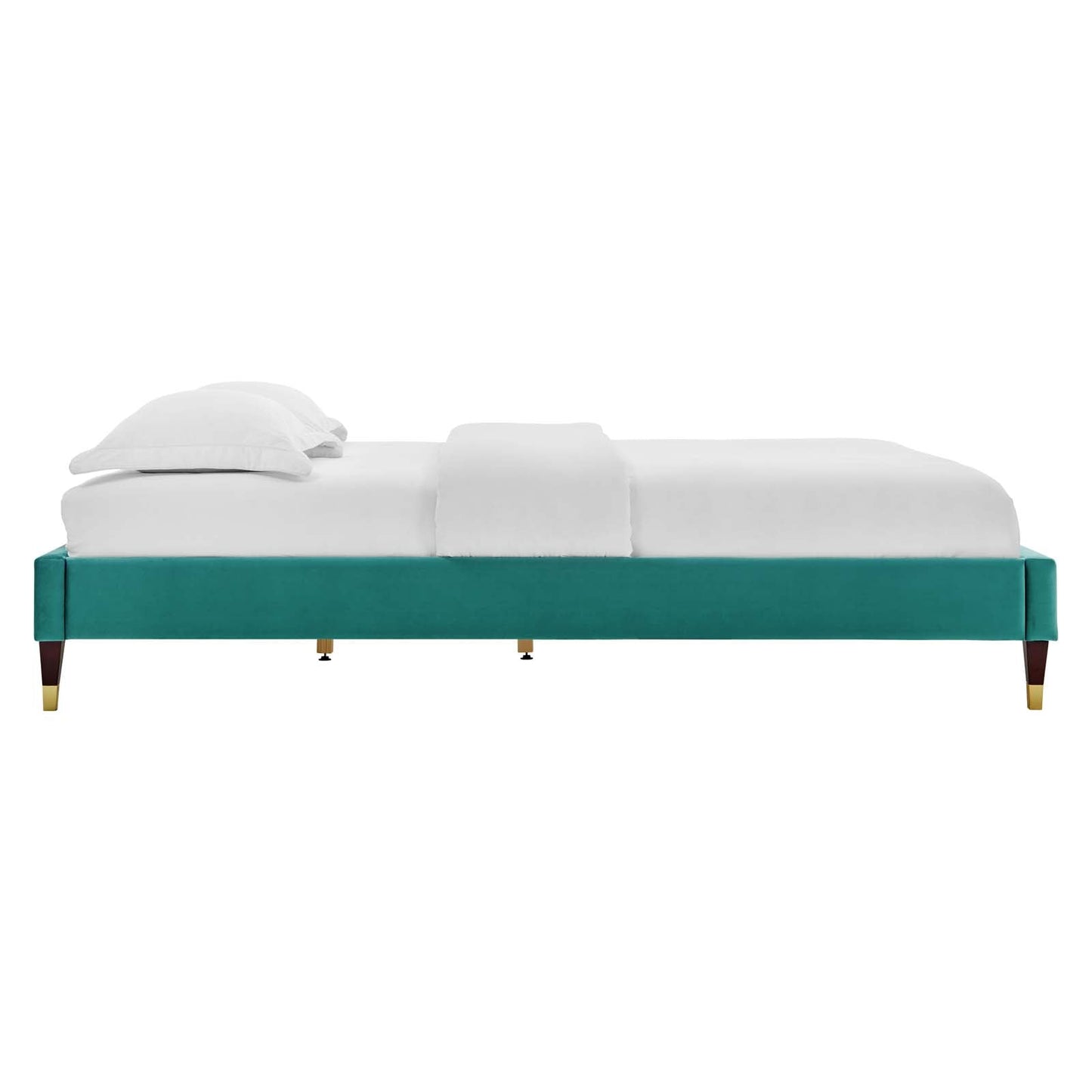 Reagan Queen Performance Velvet Platform Bed By Modway - MOD-6587 | Beds | Modishstore - 112