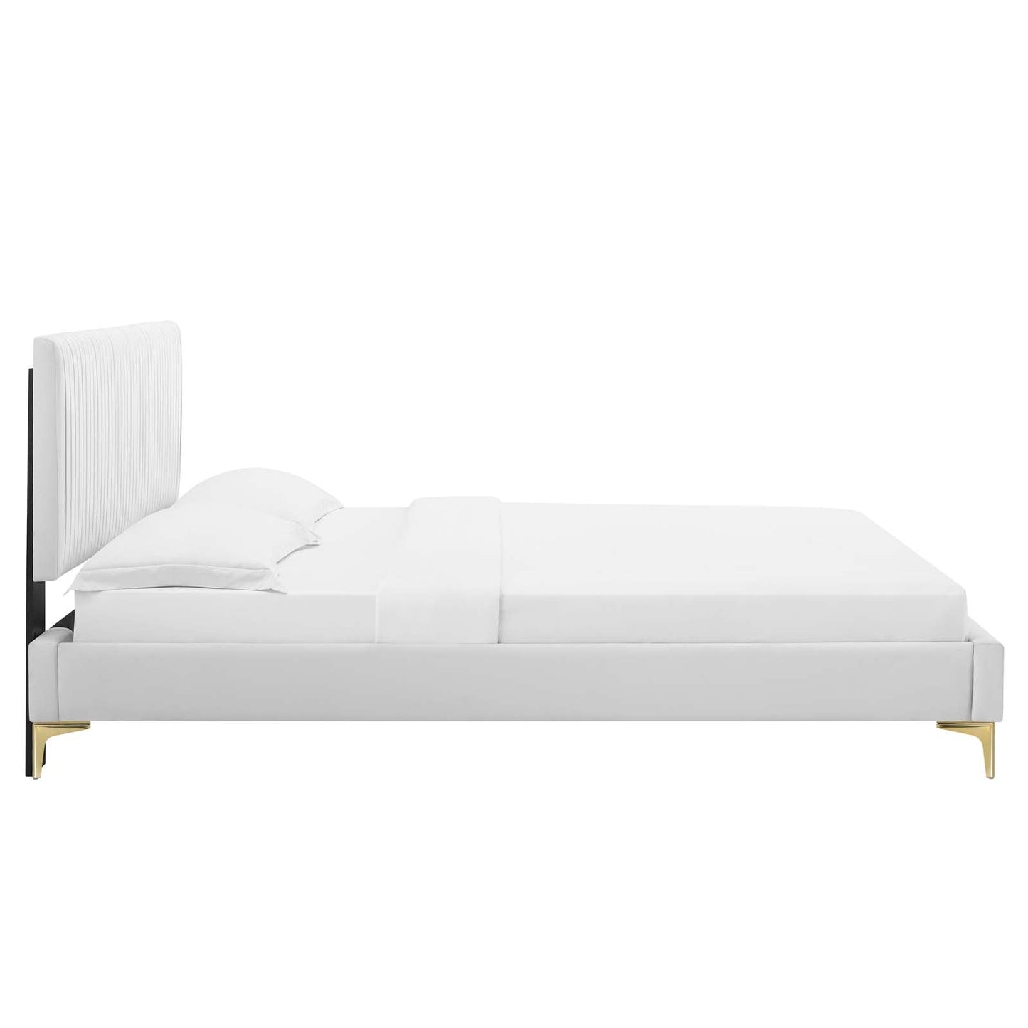 Modway Peyton Performance Velvet Queen Platform Bed | Beds | Modishstore-54