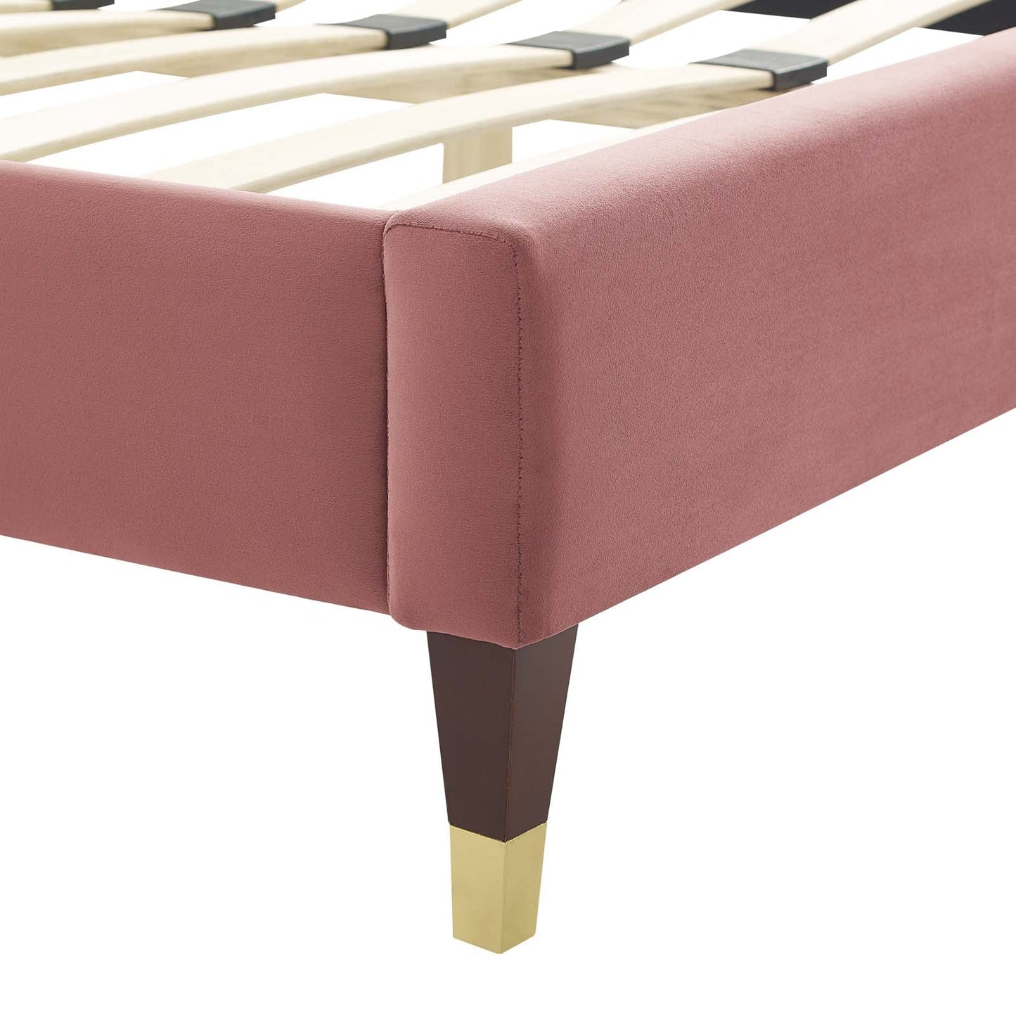 Modway Peyton Performance Velvet Queen Platform Bed | Beds | Modishstore-12