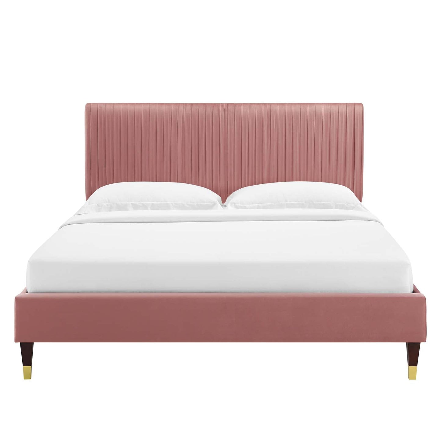 Modway Peyton Performance Velvet Queen Platform Bed | Beds | Modishstore-14