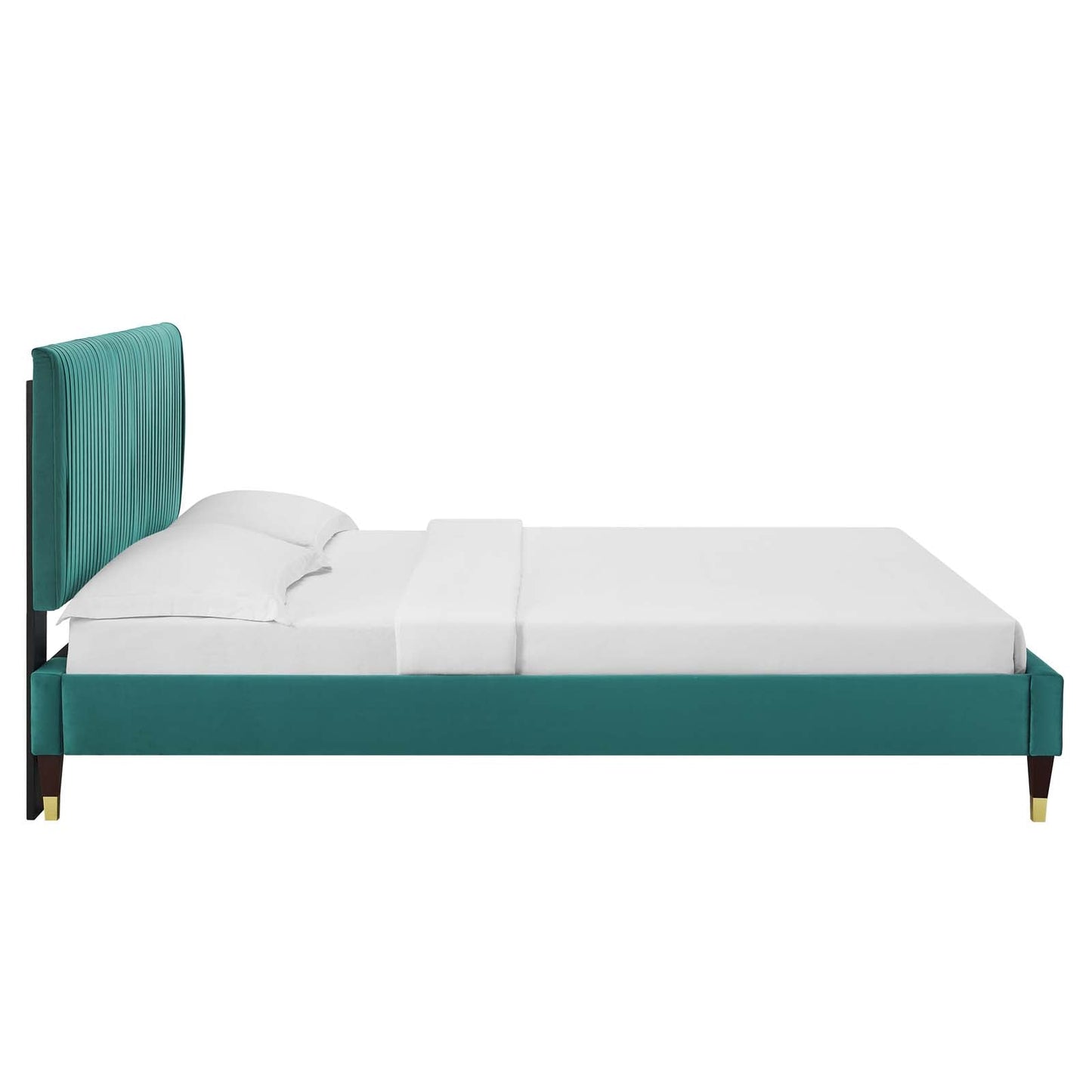 Modway Peyton Performance Velvet Queen Platform Bed | Beds | Modishstore-53