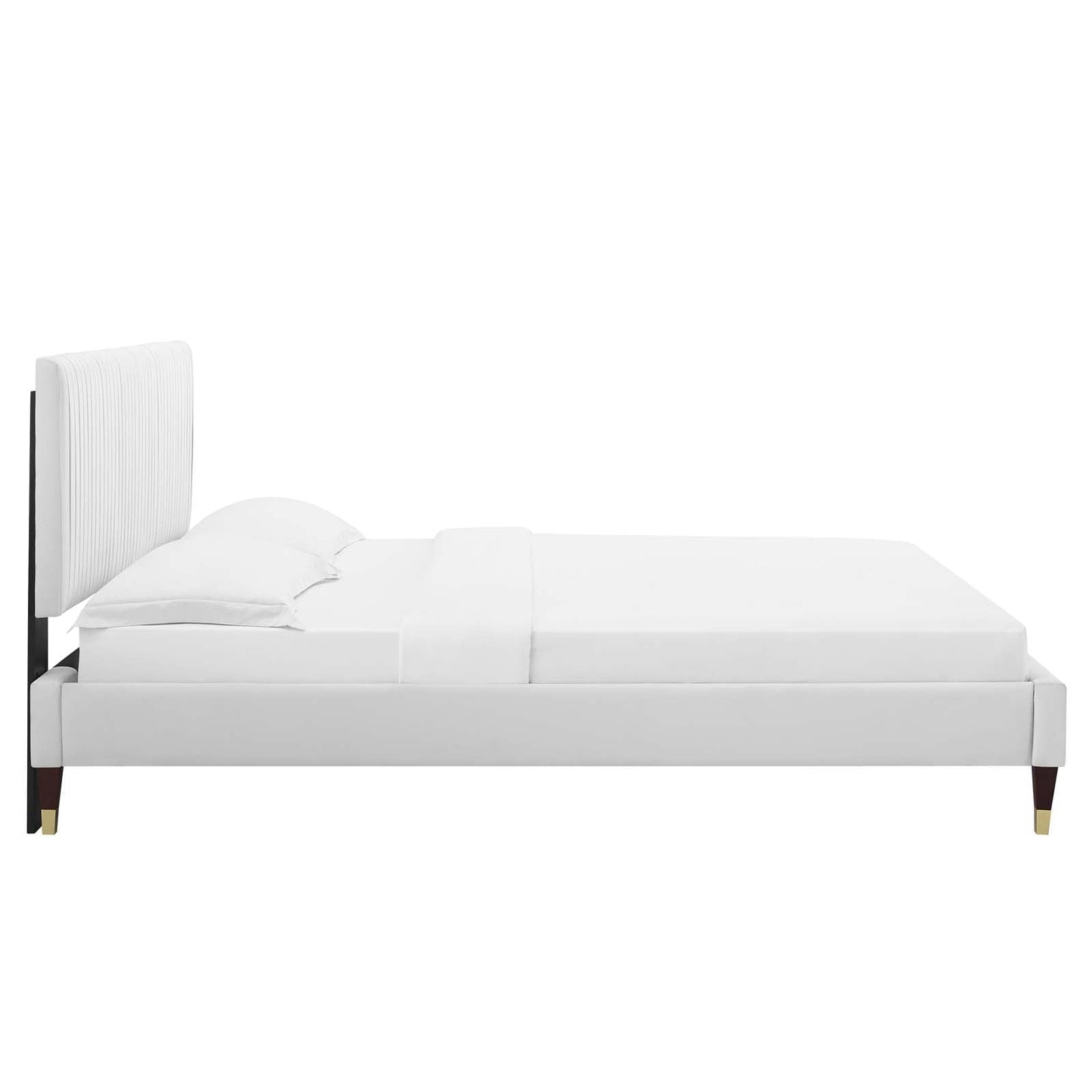 Modway Peyton Performance Velvet Queen Platform Bed | Beds | Modishstore-61