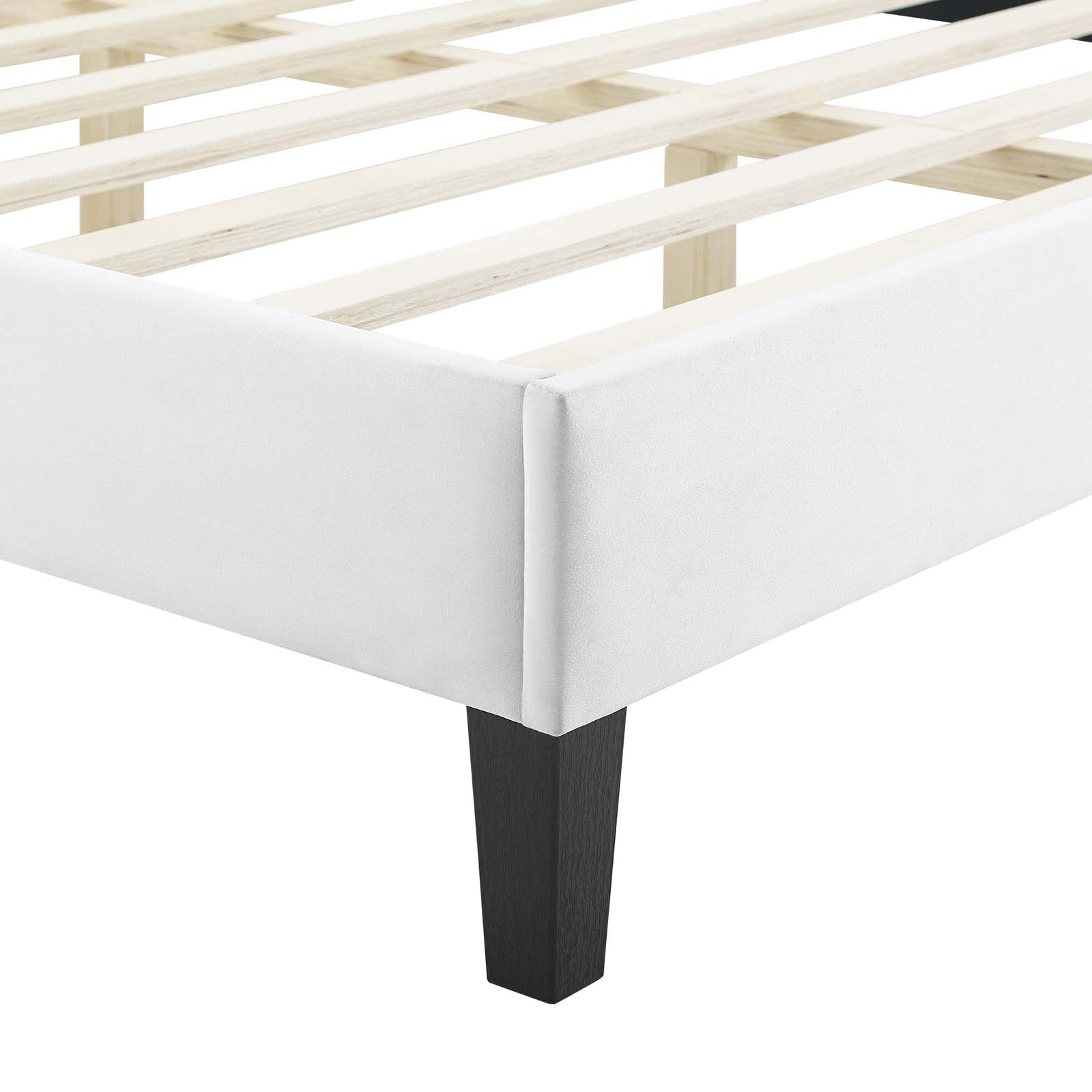 Modway Peyton Performance Velvet Queen Platform Bed | Beds | Modishstore-53
