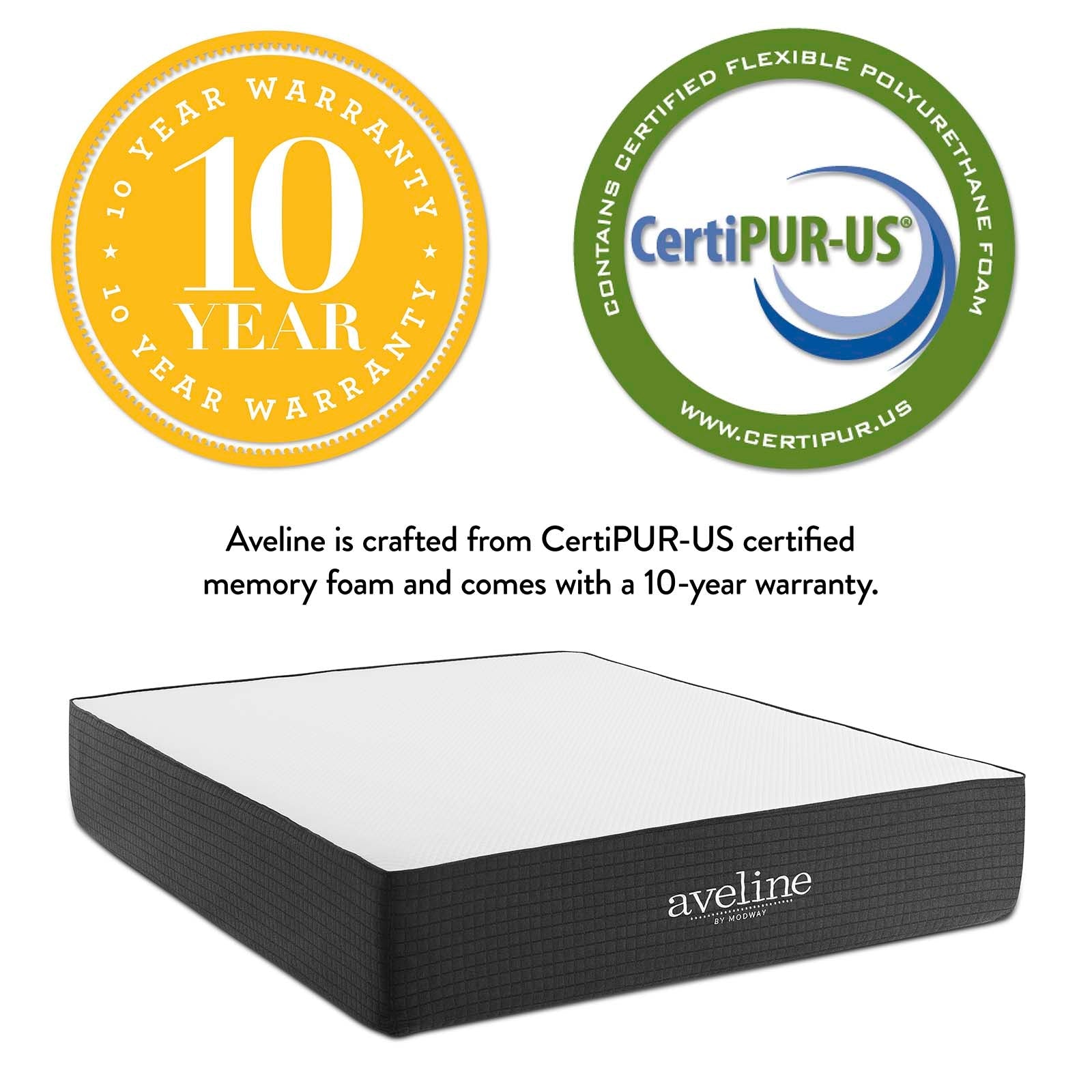 Aveline 14" Memory Foam Full Mattress By Modway | Mattresses | 