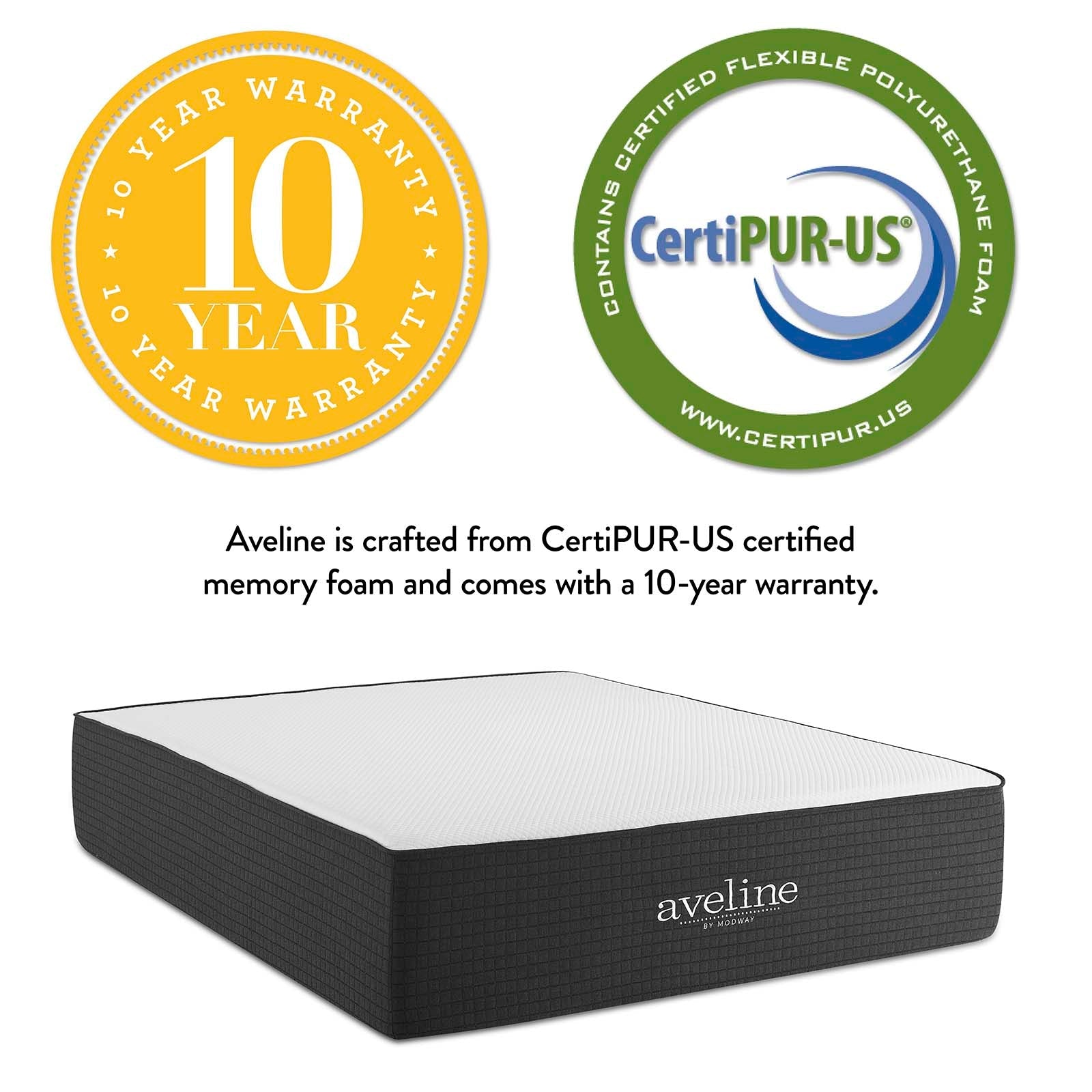 Aveline 16" Memory Foam King Mattress By Modway | Mattresses | 