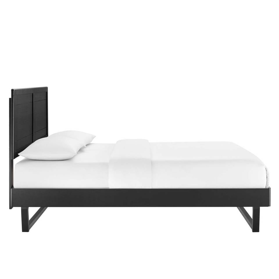 Modway Marlee Full Wood Platform Bed With Angular Frame | Beds | Modishstore-4