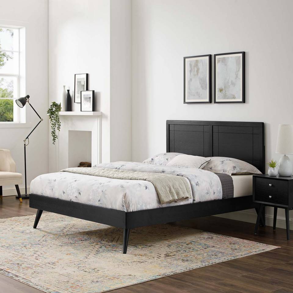 Modway Marlee Twin Wood Platform Bed With Splayed Legs | Beds | Modishstore