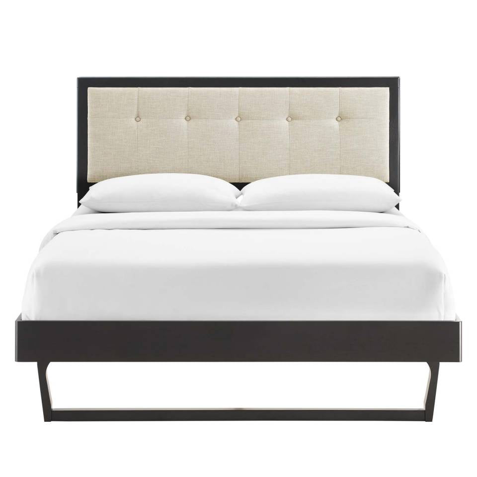 Modway Willow King Wood Platform Bed With Angular Frame | Beds | Modishstore-5