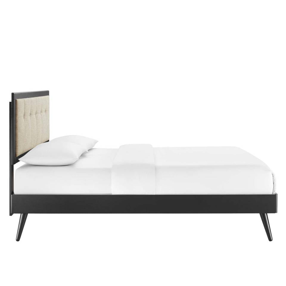 Modway Willow King Wood Platform Bed With Splayed Legs | Beds | Modishstore-4