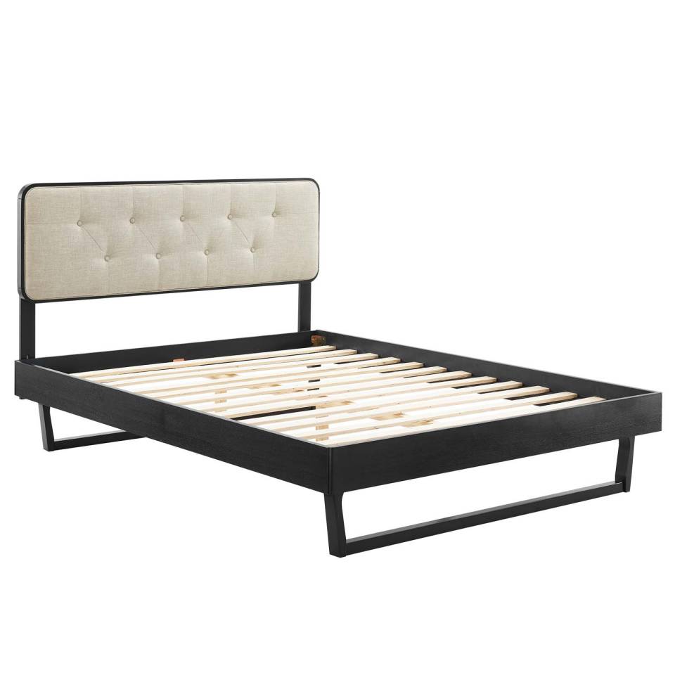 Modway Bridgette Full Wood Platform Bed With Angular Frame | Beds | 