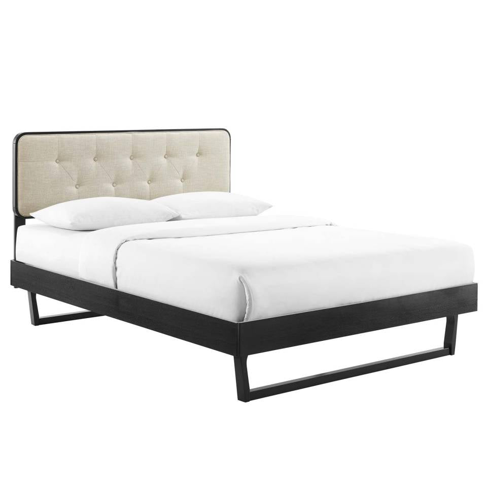 Modway Bridgette King Wood Platform Bed With Angular Frame | Beds | 