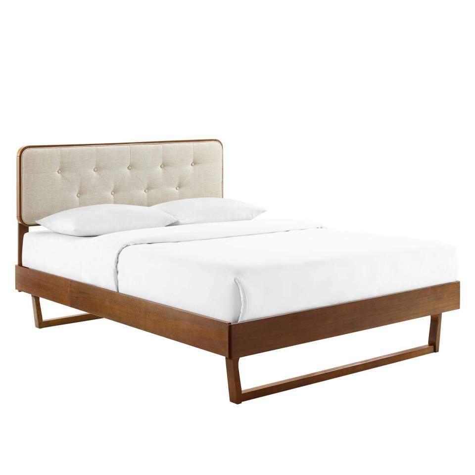 Modway Bridgette Twin Wood Platform Bed With Angular Frame | Beds | 
