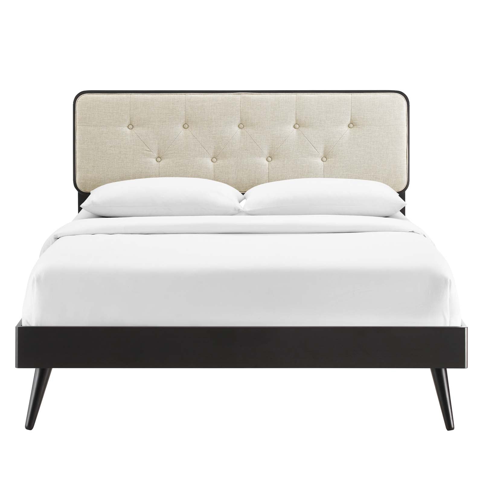 Modway Bridgette King Wood Platform Bed With Splayed Legs | Beds | 