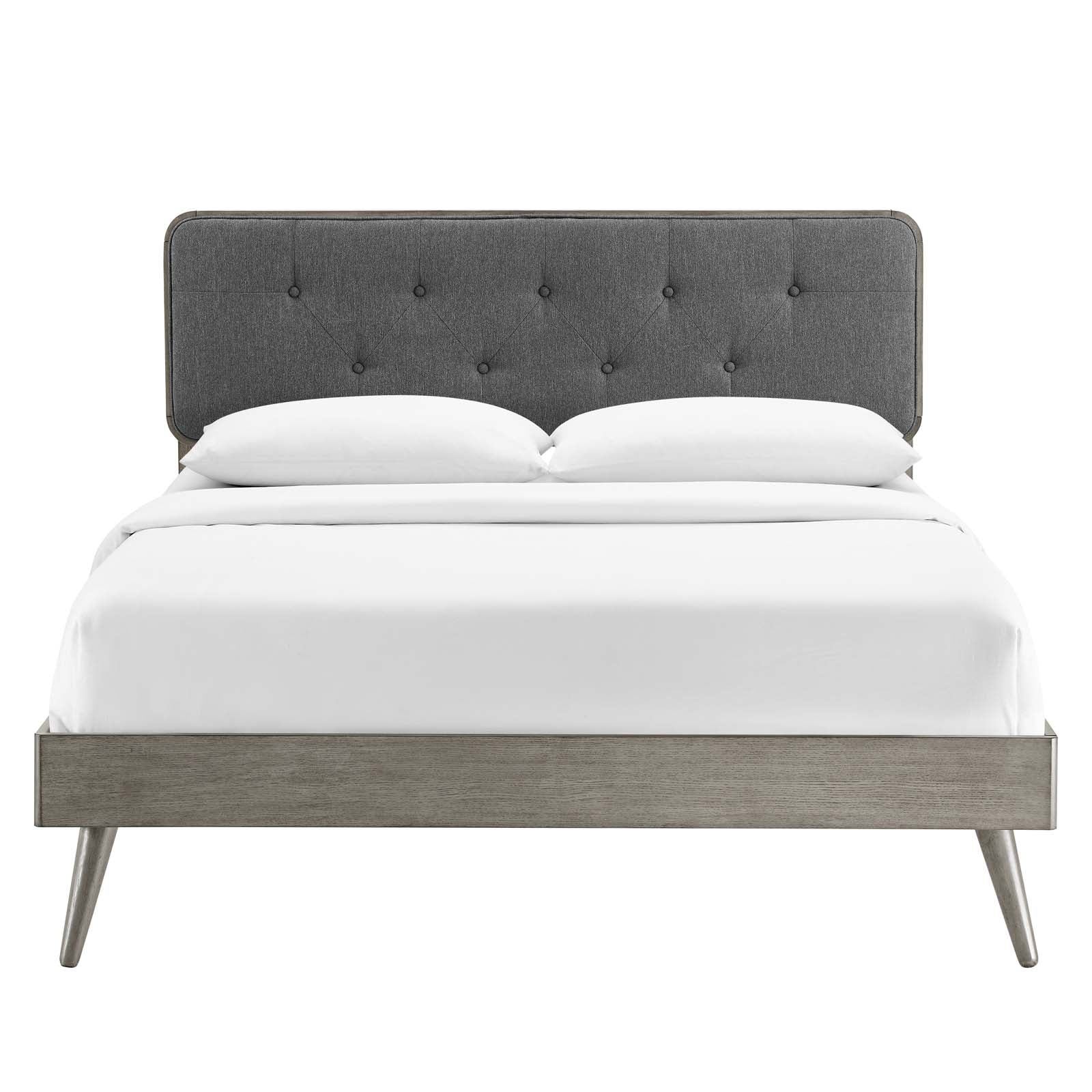 Modway Bridgette King Wood Platform Bed With Splayed Legs | Beds | 