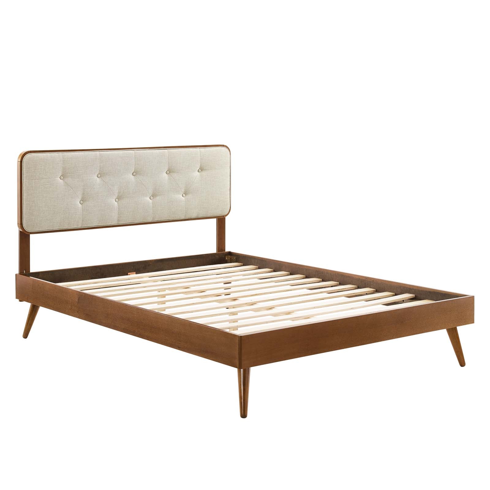 Modway Bridgette King Wood Platform Bed With Splayed Legs | Beds | 