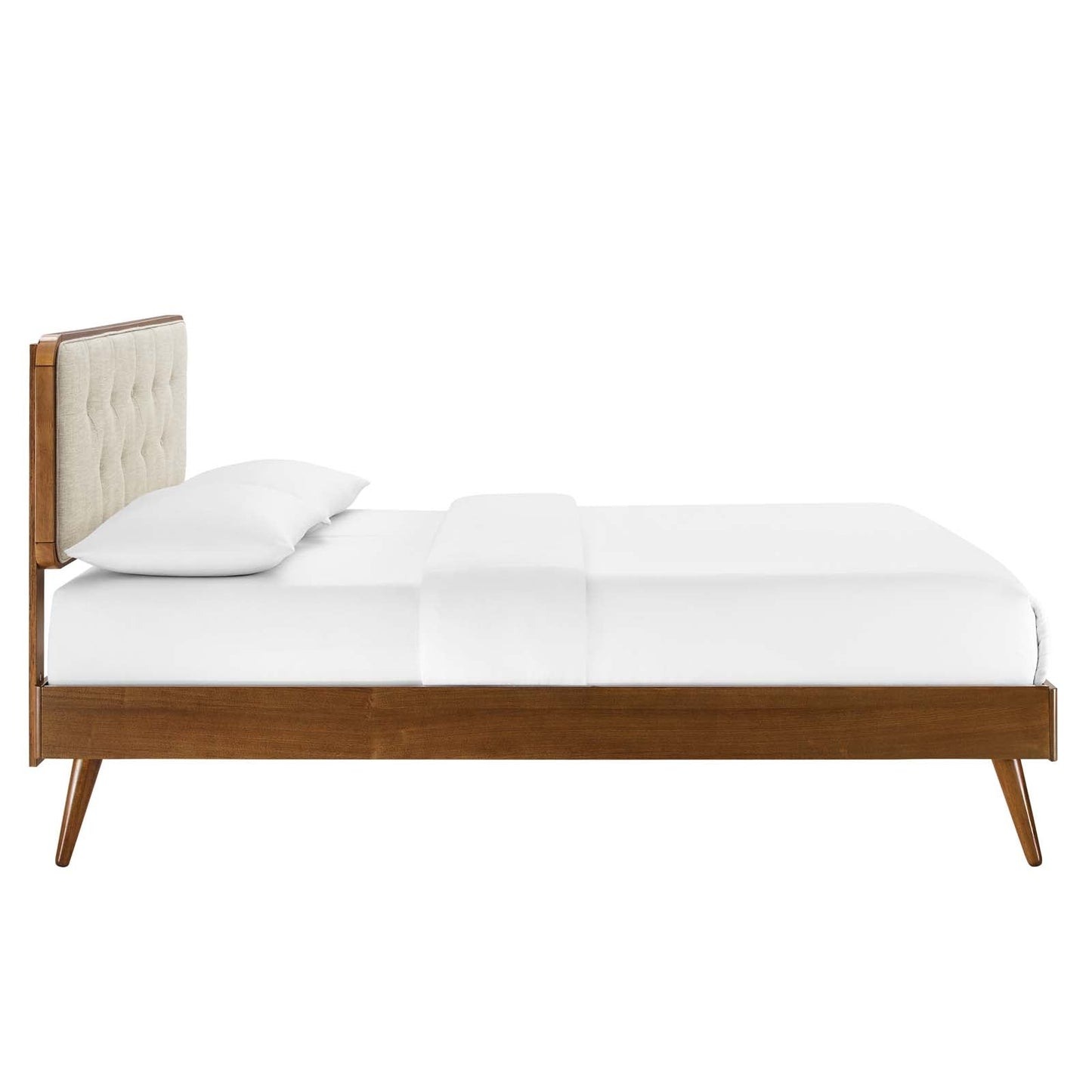 Modway Bridgette King Wood Platform Bed With Splayed Legs | Beds | 