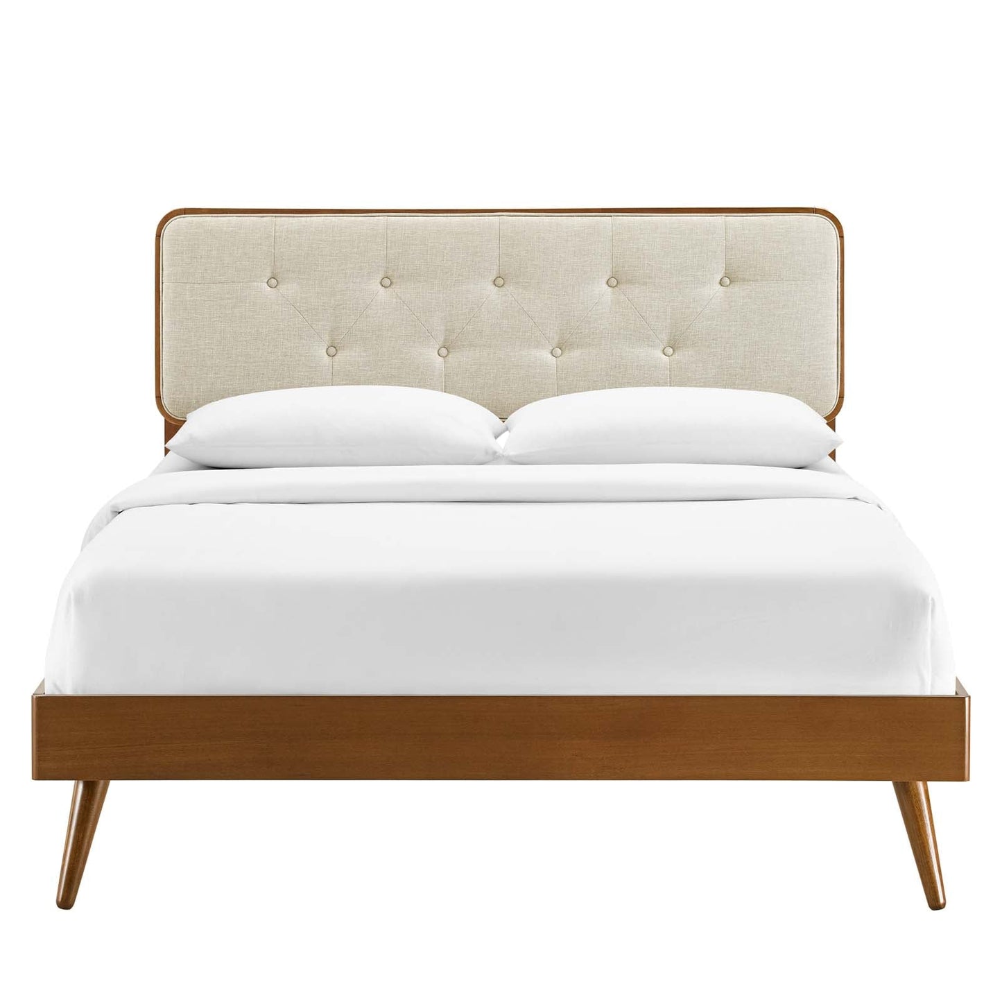 Modway Bridgette King Wood Platform Bed With Splayed Legs | Beds | 