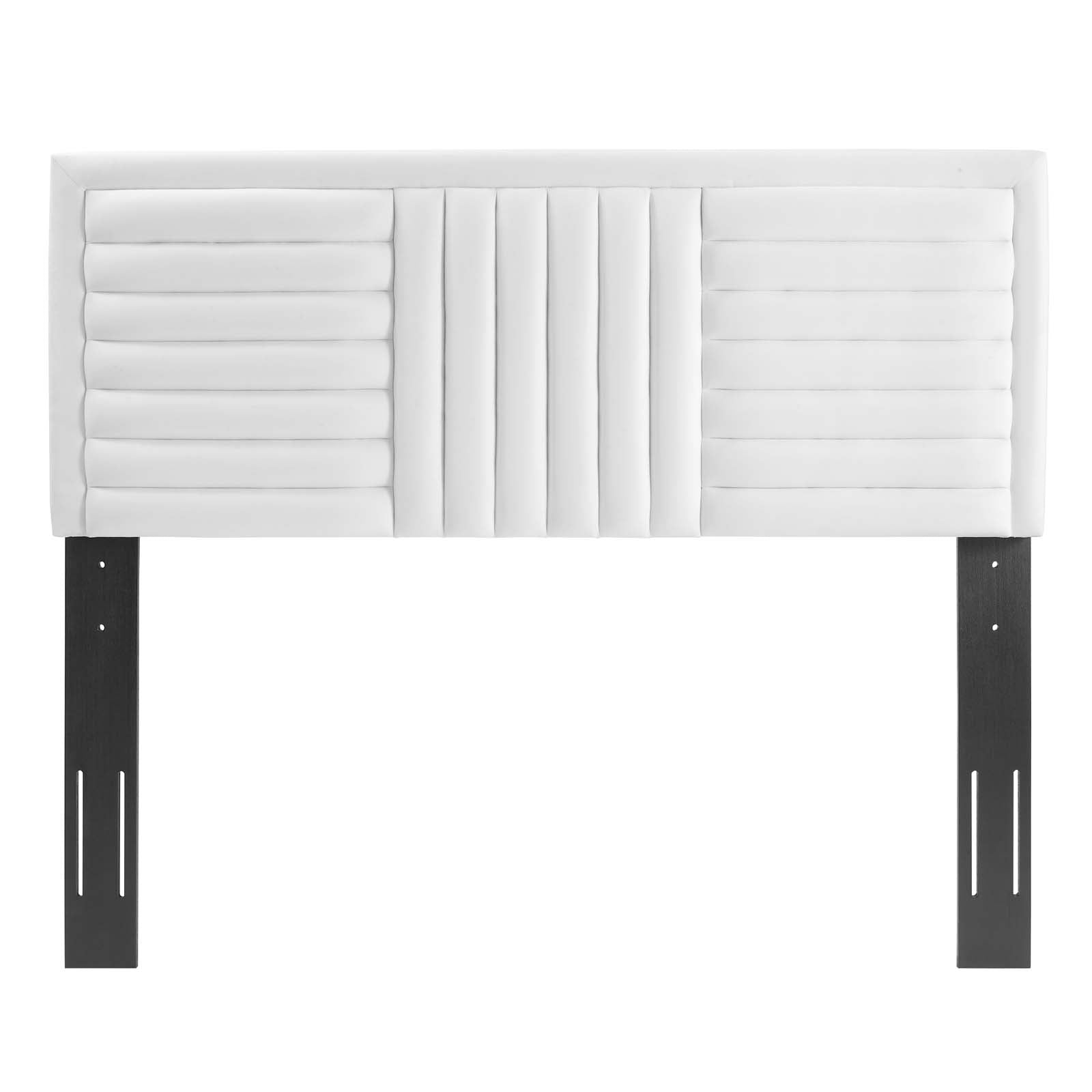 Believe Channel Tufted Performance Velvet Twin Headboard By Modway - MOD-6664 | Headboards - 28