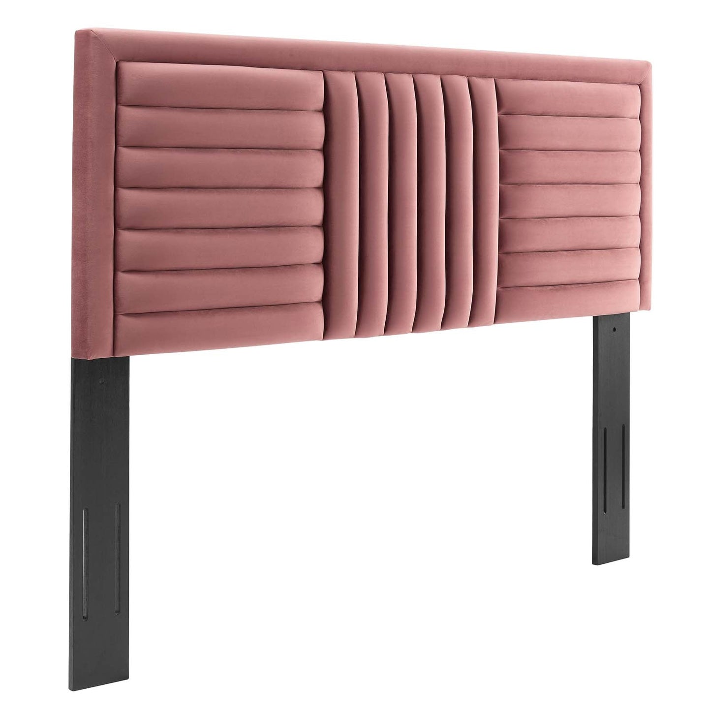 Believe Channel Tufted Performance Velvet Full/Queen Headboard By Modway - MOD-6665 | Headboards - 10