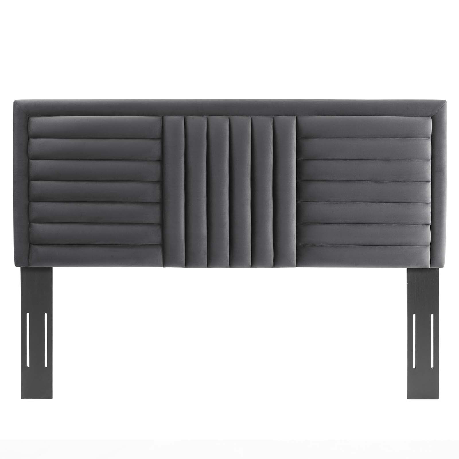 Believe Channel Tufted Performance Velvet King/California King Headboard By Modway - MOD-6666 | Headboards - 3