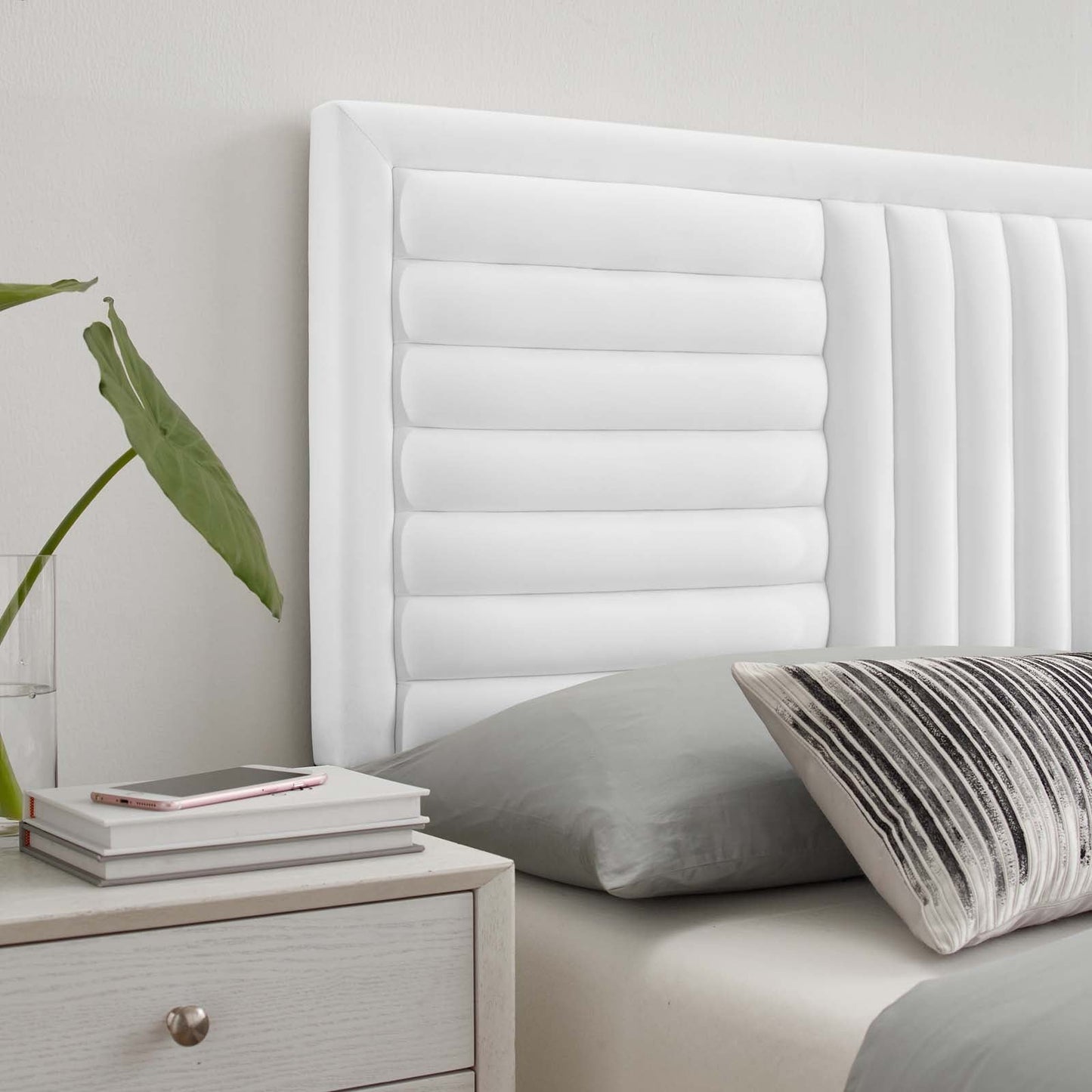 Believe Channel Tufted Performance Velvet King/California King Headboard By Modway - MOD-6666 | Headboards - 25