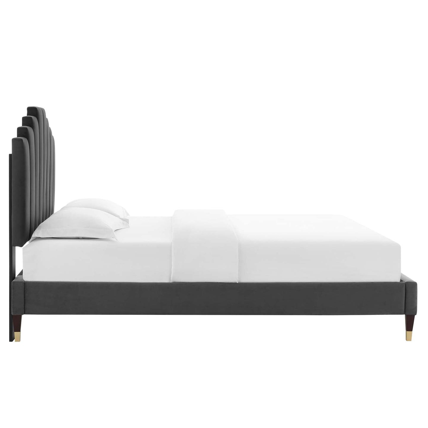 Modway Elise Queen Performance Velvet Platform Bed | Beds | 