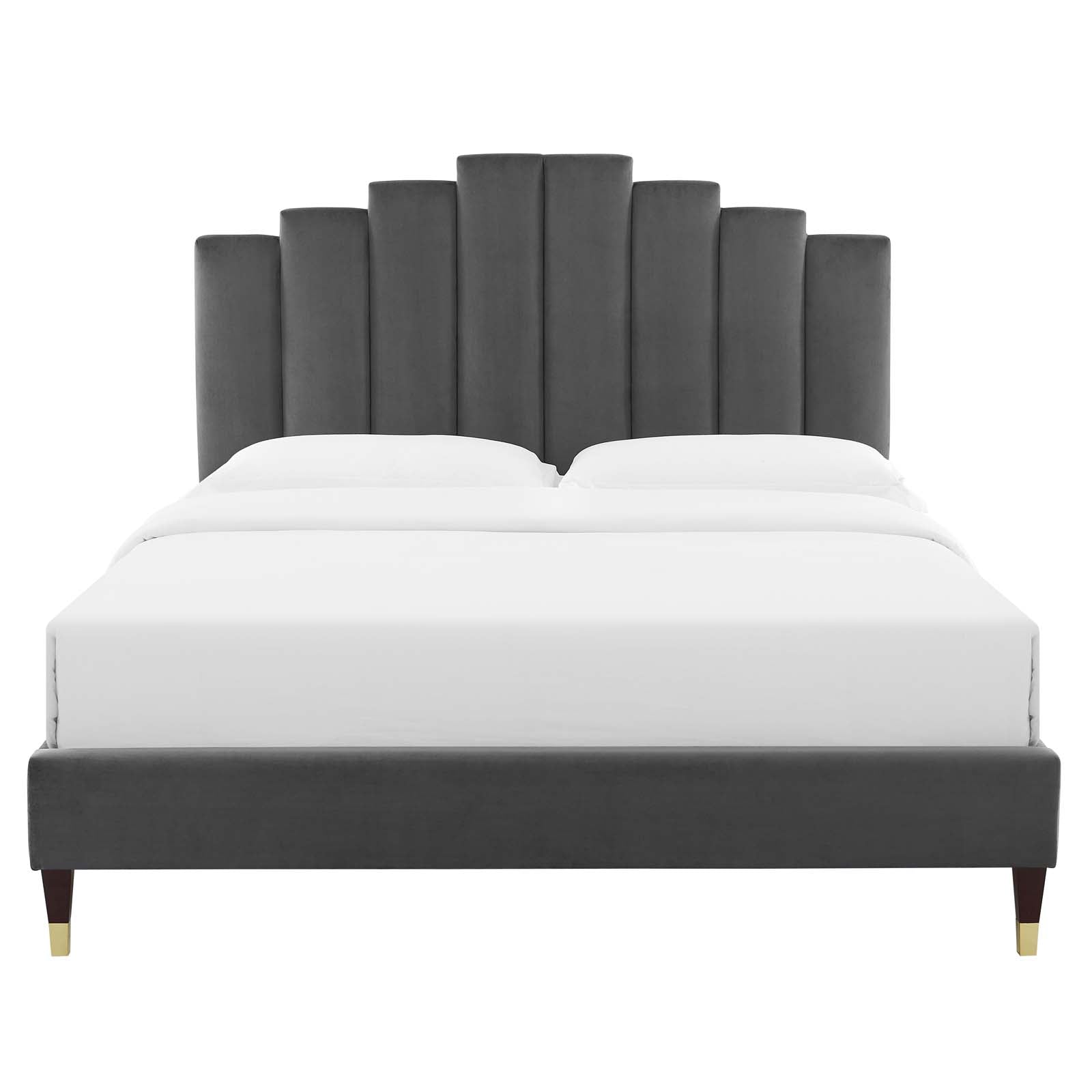 Modway Elise Queen Performance Velvet Platform Bed | Beds | 