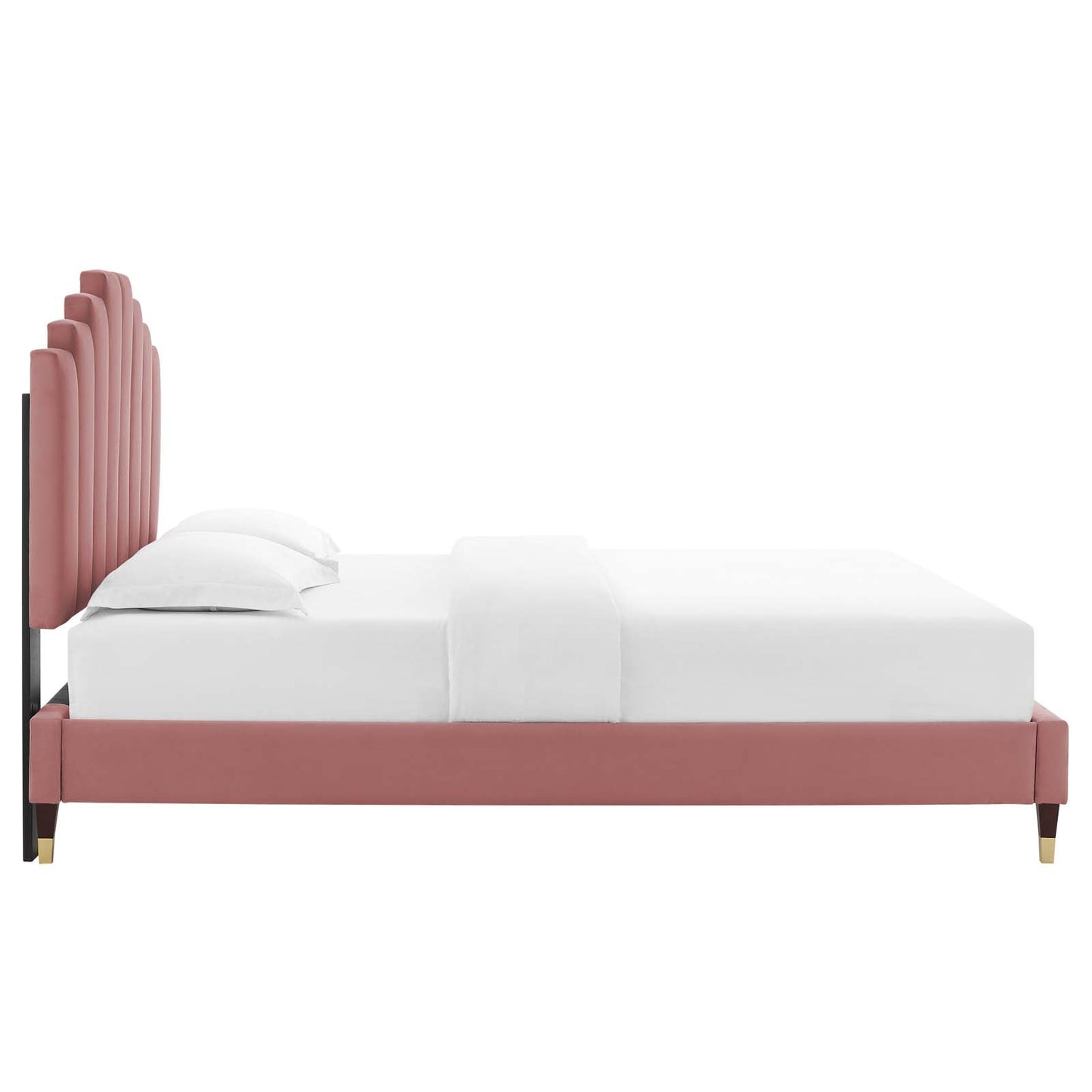 Modway Elise Queen Performance Velvet Platform Bed | Beds | 