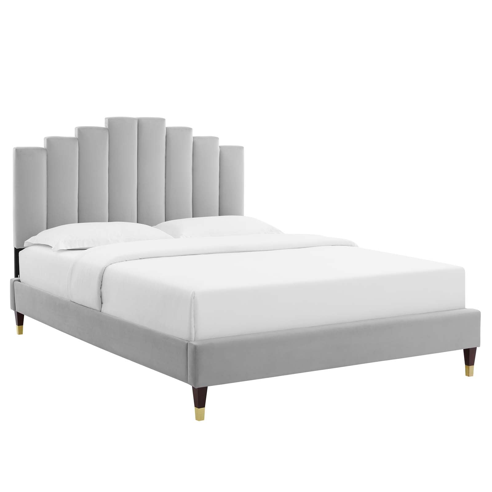 Modway Elise Queen Performance Velvet Platform Bed | Beds | 